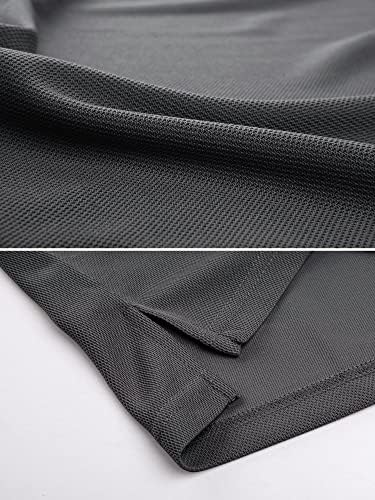 Magcomsen Men's Polo Shirt Quick Dry Performance Camisas táticas de manga curta Pique camisa de golfe