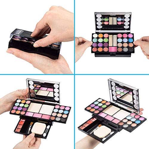 Paleta de sombra Paleta de maquiagem LT 37 Cores brilhantes e brilho Lip Blush Bush Bushes Cosmetic Makeup Eyeshadow Paleta altamente