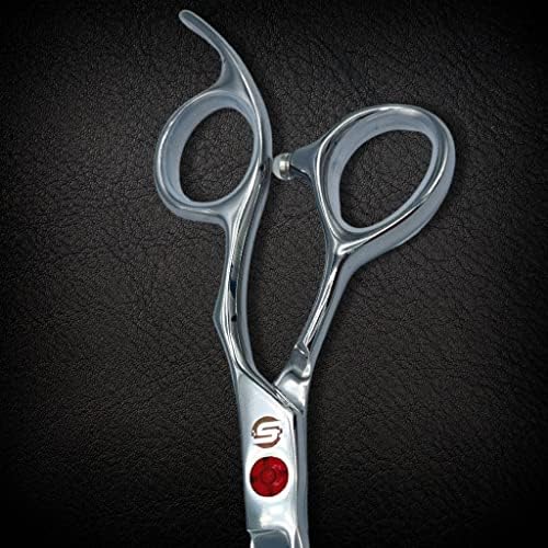 Série vermelha da tesoura Tech - tesouras de cabelo de 5,5 polegadas para profissionais - cortando tesoura para barbeiros