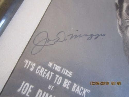 Joe DiMaggio assinou 1949 Life Magazine Original Art Leon Wolf - Revistas MLB autografadas