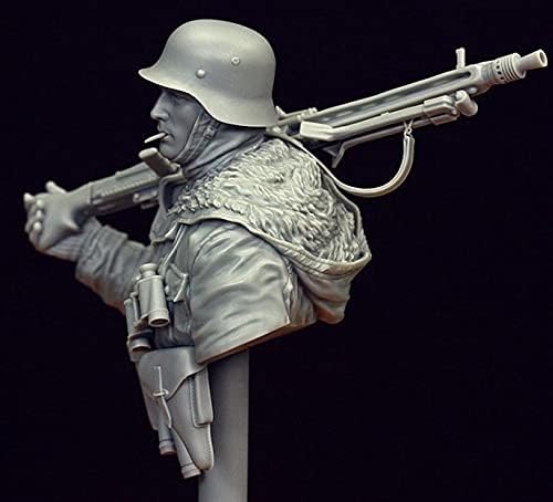 ETRIYE 1/16 Modelo de soldado de resina Soldado da Segunda Guerra Mundial Soldado Alemão Busto Die Cast Caracter Model