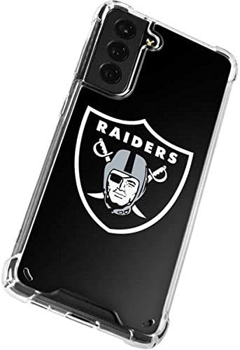 Skinit Clear Phone Case Compatível com Samsung Galaxy S21 Plus 5G - NFL Las Vegas Raiders, oficialmente licenciado, design de