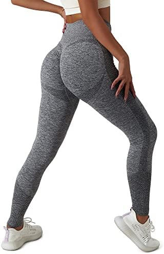 Turbofit sem costura Scrunch Butt Leggings para mulheres High Chaist Workout Gym Yoga Pants Control de barriga atlética