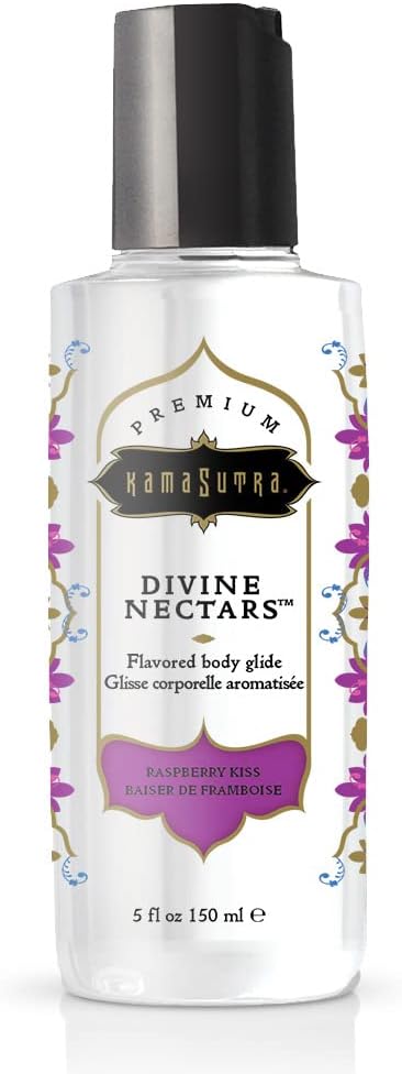 Kama sutra Divine Nectars Creme de baunilha 5 fl oz/150 ml - escorregadio e doce corpo beijável deslize para toda a massagem