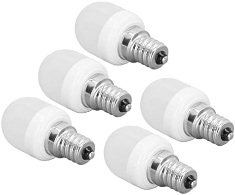 Jaxenor Conjunto de 5 lâmpadas LED de 1,5 W de alta temperatura com base E12, 75 lúmen, ideal para o escritório, quarto e iluminação