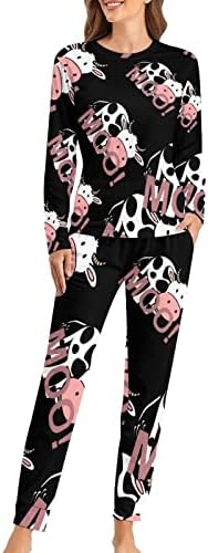 Pijama feminino de vaca fofa definir