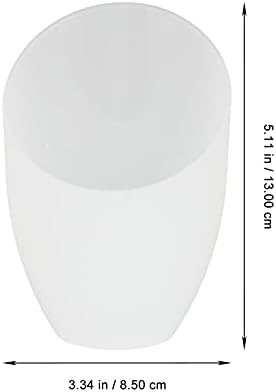 Sewacc 4pcs plástico abajur lâmpada branca tampa de lâmpada de ferradura substituto para lâmpada de lâmpada de stand-up com várias cabeças
