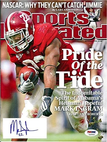 Mark Ingram autografou a revista Sports Illustrated Alabama Crimson Tide PSA/DNA ITP Stock 105146 - Revistas de