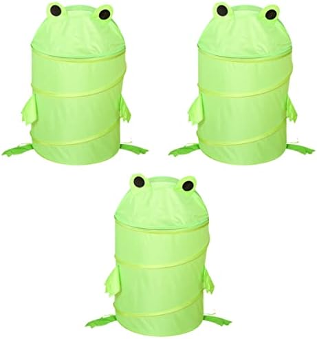 Cabilock 3 PCS Pano de banheiro para roupas dobráveis ​​dobráveis ​​Pop Pop sujo Padrão de brinquedo Saco de brinquedos Organizador