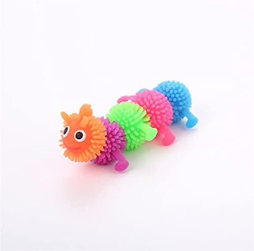 Jinyawei Funny Cat Toy Simulation Caterpillar Rubber Puppy Tidy Home Chew Toy