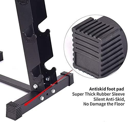 Aimeishi haltere apenas suporte, um rack de armazenamento de halteres halteres de aço sólido, rack de peso durável para conjuntos