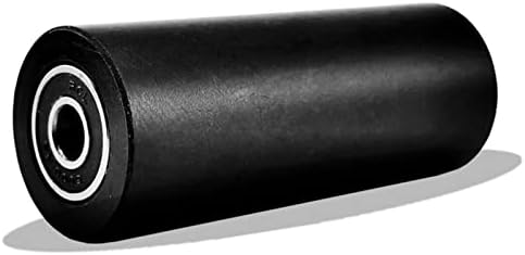 Gande Rolamento preto Rolagem de rolagem, diâmetro 18/24mm 28mm Polia dura da superfície rolo de guia muda, rolamentos duplos