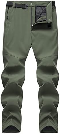 Calça de caminhada conversível masculina zíper leve de calças de carga respirável Casual para arredores ao ar livre, pesca, safari