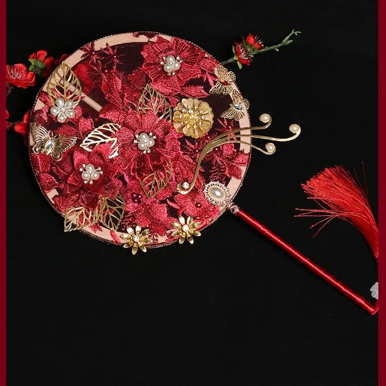 n/um estilo chinês hanfu noiva segurando flores antigas de estilo xiuhe vestido de noiva oi fã
