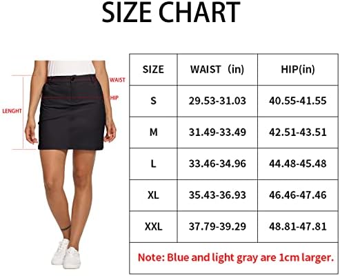 LASTFOR1 Skorts de golfe ao ar livre de skorts ativos atléticos skort upf 50+ caminhada saia casual seca rápida com bolsos