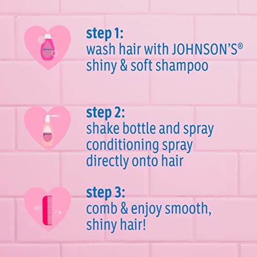 Baby de Johnson Shiny Shiny Tearfree Free Kids 'Shampoo com óleo de seda argan Proteínas paraben Sulfato Dyefree Fórmula