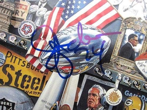 Ottis OJ Anderson Giants assinou o Super Bowl XXV 25 Programa MVP PSA/DNA Autograph - Revistas NFL autografadas
