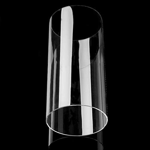 Tubo redondo de INLIU, 100mm od 95mm ID Diâmetro Tubo de vidro acrílico Tubo de acrílico transparente de 200 mm