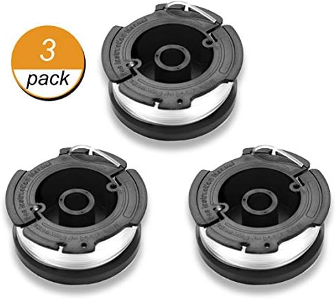 Benair Spool for Black+Decker Weed Eater, compatível com AF-100, Substituição de 3 pacote 0,065 Autofeed.065 polegadas linha