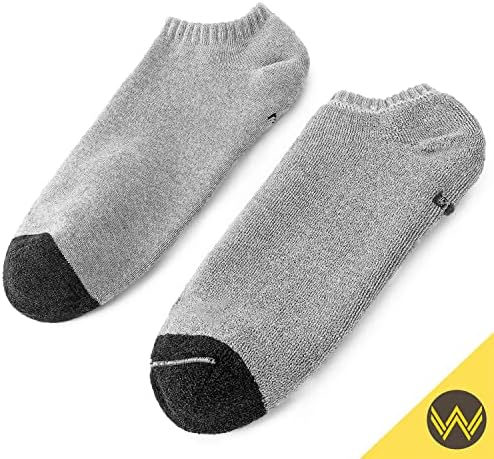 Meias atléticas de baixo corte masculinas de Wander 8 pares de meias duráveis ​​de almofada espessa para homens ventilando meias de