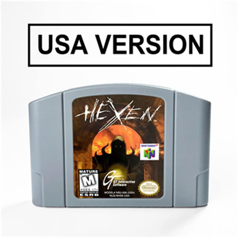 Hexen para o cartucho de jogo de 64 bits EUA versão NTSC Format
