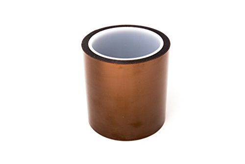 Fita Kapton de alta temperatura estática de baixa temperatura BERTECH, 1 mil de espessura, 5 polegadas x 36 jardas