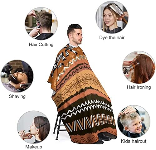 Vantaso African Woman Barber Cape For Men Mulheres Crianças Profissionais, Capinheiro de Cabelo de Cabelo Grande Cabelo