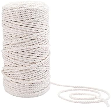 Macrame Cord 3mm Algodão natural 218 jardas