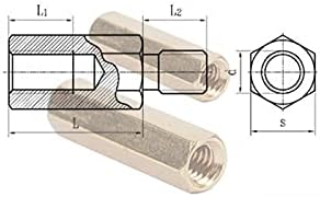 Khgwero 40pcs hexadecimal feminino para fêmea m2 m2.5 m3 m4 staneff staneff spacer hexagonal stud pilares ocos