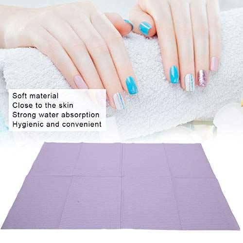 Tapete de mesa de unhas descartáveis, 125 pcs à prova d'água Anti-Dirty Manicure Pad Pad Uil Art Manicure Tool 17.9 x 12.9