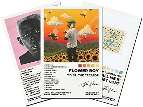 Um conjunto de 3 pôsteres de tela, Tyler Poster Flower Boy Poster Igor Poster Ligue para mim se você for perdido Pôster,