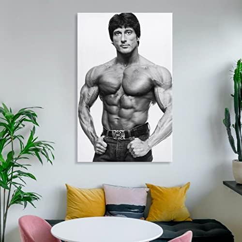 Frank Zane Bodybuilder Gym Poster motivacional ， Fitness Pose ， ARTE ARTE PERTADORES DE DECORAÇÃO DE DECORAÇÃO PINTURAS DE