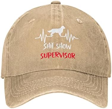 Jaks amante de cães chapéu de merda mostra o chapéu de supervisor para mulheres chapé de chapéus de pai tampa gráfica