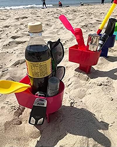 Porta -copos de praia multifunction cup titular de copo de areia portador de bebida para bebida para bebidas Óculos de sol