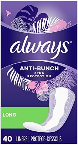 Sempre anti-Bunch Xtra Protection Longas diárias, sem século 40 ct