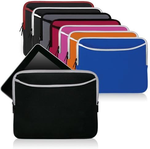 Caixa de ondas de caixa compatível com onyx boox m96 - macacão com bolso, bolsa macia neoprene capa de capa com zíper -