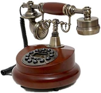 Telefone Antigo de madeira sólida e criativo europeu Retro Home Office Liquidline