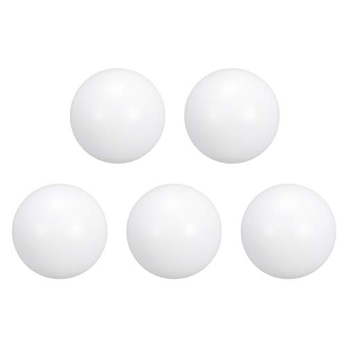 Bola Uxcell Ptfe, 12 mm de diâmetro, acabamento no solo, bomba pneumática do diafragma Branco, 5pcs