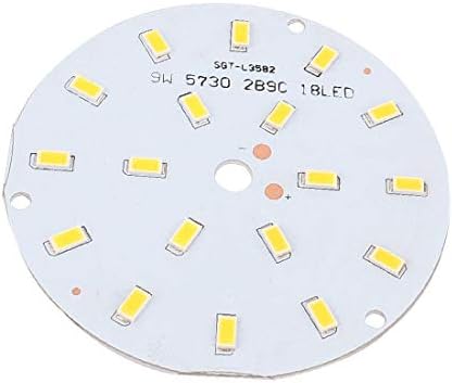 X-Dree 9W Branco quente 18 SMD 5730 Luz de luz de alumínio LED Light Light (9W Branco quente 18 Smd 5730 Luz de doenças LED
