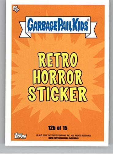 2018 Topps Garbage Bail Kids Oh, o horror retro Horror B 12b sacrificou Stevie Official Nemport Trading Card em NM ou