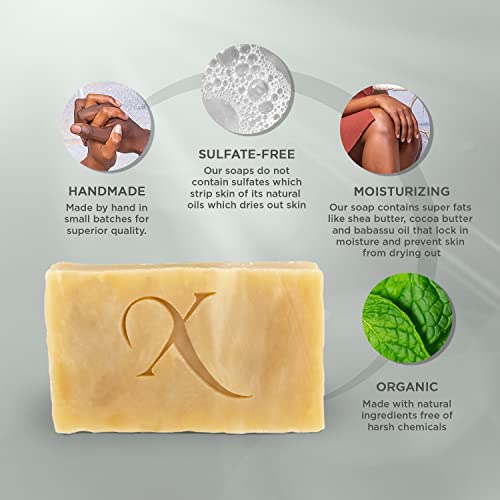 XOTICS Todo sabão natural de barra- Sofine Sweet Jamila Total Body Soap Soap Boms Infused com óleos essenciais | Sabão