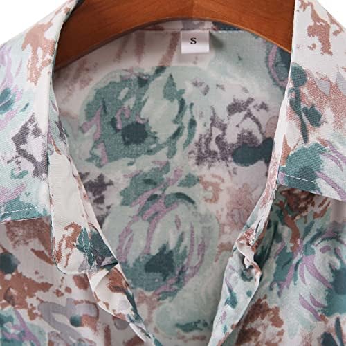 Camisas de verão para homens havaianos impressão gráfica tropical camisa de manga curta botão casual Down Beach Summer Shirt Tshirts