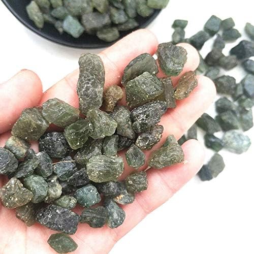 Laaalid xn216 50g natural de verde crua Apatita áspera pedras ásperas Minerais de cascalho de cristal amostra E290 Pedras