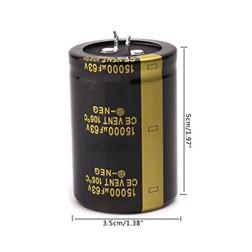 Keaiduoa 63V 15000UF amplificador de alumínio Capacitor eletrolítico