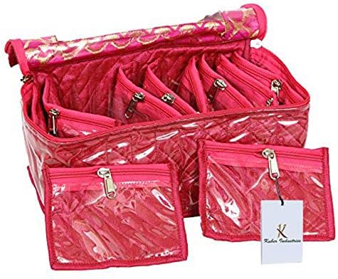 Kuber Industries Jewellery Box com 10 bolsas transparentes