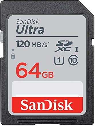 Sandisk 64GB SDXC SD Ultra Memory Card Class 10 Funciona com o pacote de câmera digital W810 DSC-W800, W810, W810, com