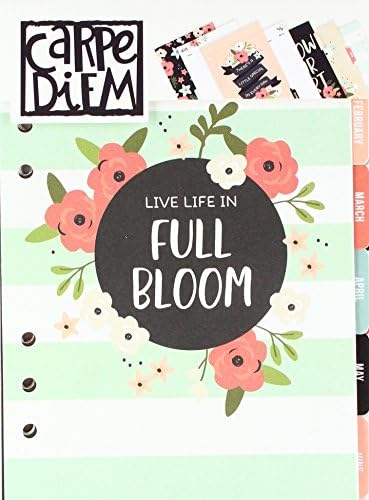 2018 carpe diem por simples histórias A5 Bloom Monthly Planner Inserts