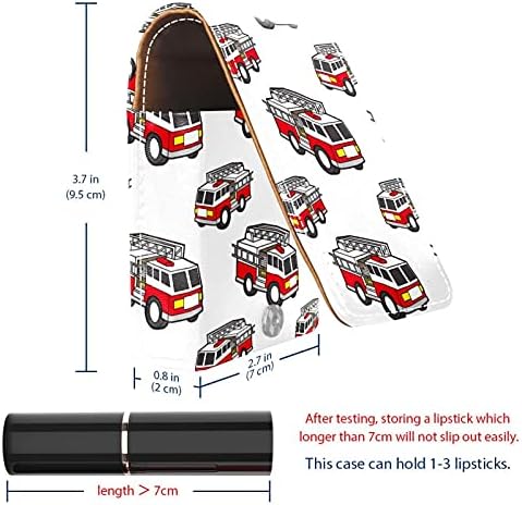 Caixa de batom com espelho Bire Truck Lip Gloss Suports portátil Lipstick Storage Box de maquiagem de maquiagem Mini bolsa