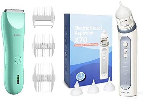 Baistom Electric Baby Nosal Aspirator e Clippers de cabelo de bebê tranquilo