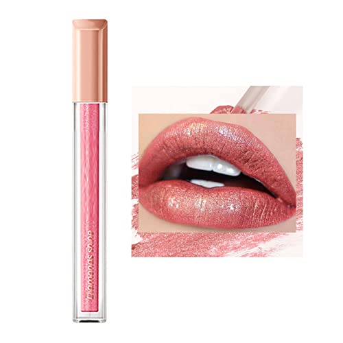 WGust Kids Lip Gloss Lip Single Diamond Shining Lip Oil hidratante e hidratante vidro Dudu Lip Glaze 3ml Lip Glirs Girls Clear10-12